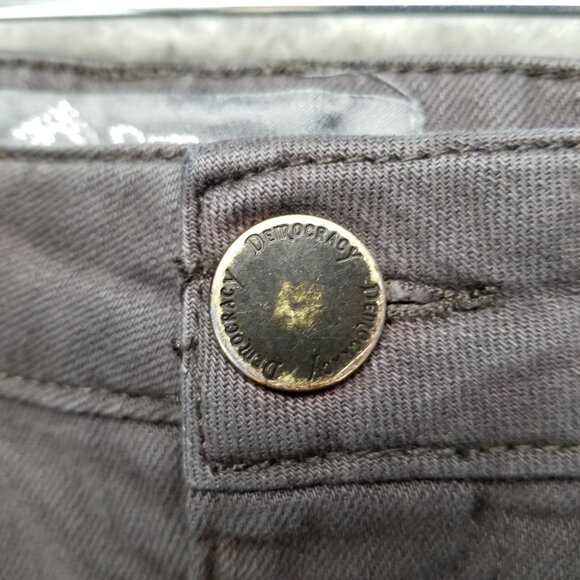 Democracy Jeans Womens 8 Flexellent Gray Stretch Mid Rise Cropped *Read* - Picture 4 of 12